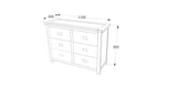 Boston 3+3 Drawer Wide Chest