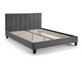 Rosa Double Bed in a Box - Velvet Grey