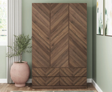 Catania 3 Door 4 Drawer Wardrobe Royal Walnut