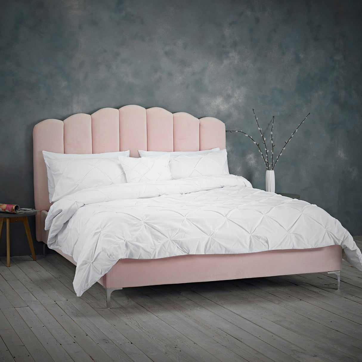 Willow Double Bed - Pink