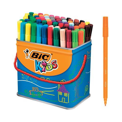 Bic Kids Visa Felt Pens Fine Tip Assorted (84 Pack) 829013