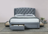 Hope Double Bed - Grey