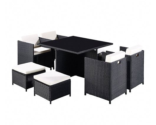 Venice Black 9PC Cube Set & Cover