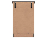 NEVADA 3 DRAWER BEDSIDE - BLACK WOOD GRAIN