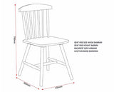 EMERY DINING CHAIR (X2 PER BOX) - WHITE