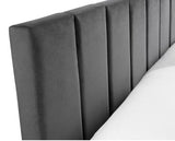 Rosa Velvet Bed in a Box King - Grey