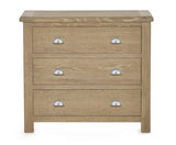 Memphis Limed Oak 3 Drawer Chest
