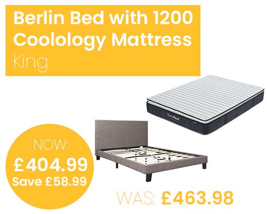 Berlin Bed with SleepSoul Coolology 1200 Mattress - King