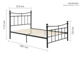 Emily Single Bed - Black