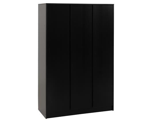 MALVERN 3 DOOR WARDROBE - BLACK