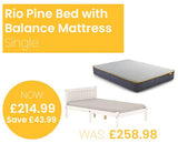 Rio Bed with SleepSoul Balance Mattress - Single