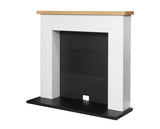 Adam Chester Electric Stove Fireplace in Pure White, 39 Inch