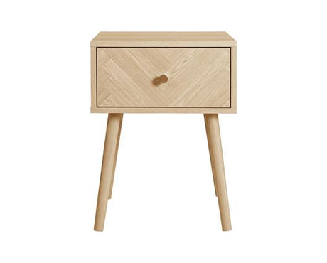 Herringford 1 Drawer Bedside Oak