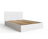 Serena Side lift Ottoman Small Double Bed - White