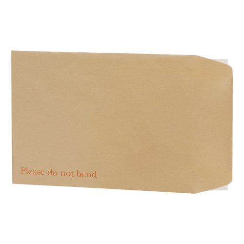 5 Star Office Envelopes Recycled Board Backed Hot Melt Peel&#47;Seal 241x178mm Manilla (Pack of 125)