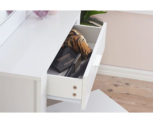 Evelyn 1 Drawer Sliding Mirror Dressing Table