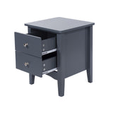 Como 2 Petite Drawer Bedside Cabinet-Midnight Blue