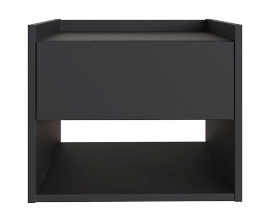 Harmony Wall Mounted Pair Of Bedside Tables Anthracite