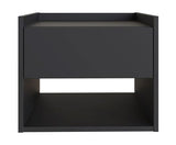 Harmony Wall Mounted Pair Of Bedside Tables Anthracite