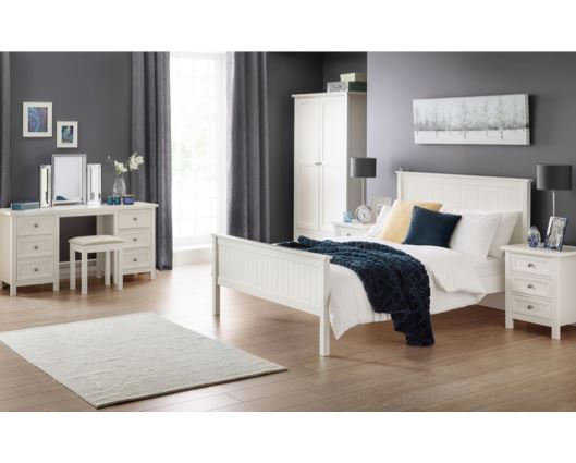 MAINE 3 DRAWER BEDSIDE - SURF WHITE