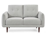Remy Fabric 3 Seater Sofa Light Grey