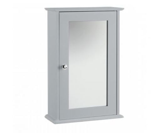 Alaska Wall Cabinet With Mirror Grey