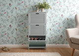 Bergen three tier shoe cabinet grey