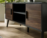Trent Large TV Stand Up to 55" Walnut & Black