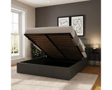 end lift ottoman 120cm grey pu