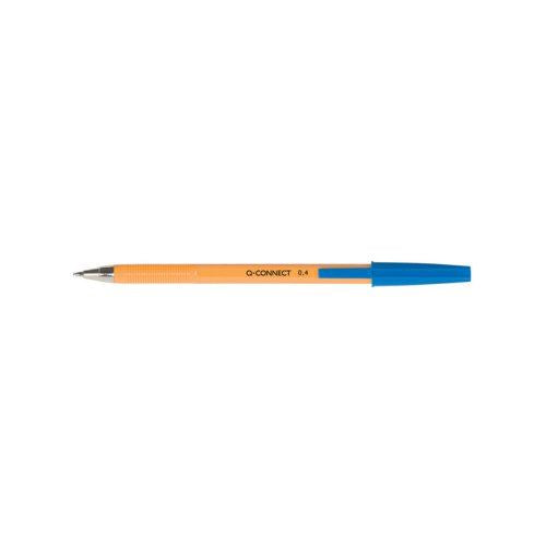 Q-Connect Ballpoint Pen Fine Blue (Pack of 20) KF34047