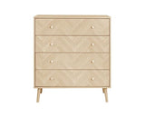 Herringford 4 Drawer Chest Oak