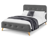 Astrid Curved Retro Buttoned Bed 150CM