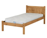 Maya 3' Bed - Distressed Waxed Pine