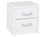 Charles 2 Drawer Bedside Chest - White