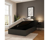 Serena Single Side Lift Ottoman Bed - Grey PU