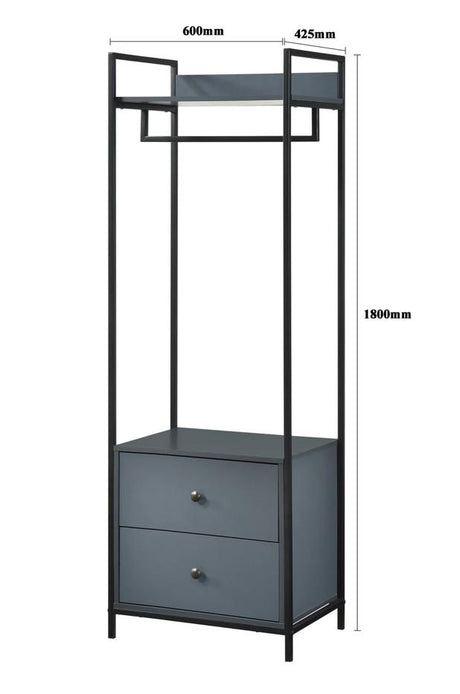 Alva Duo Bedroom Set - Dark Grey