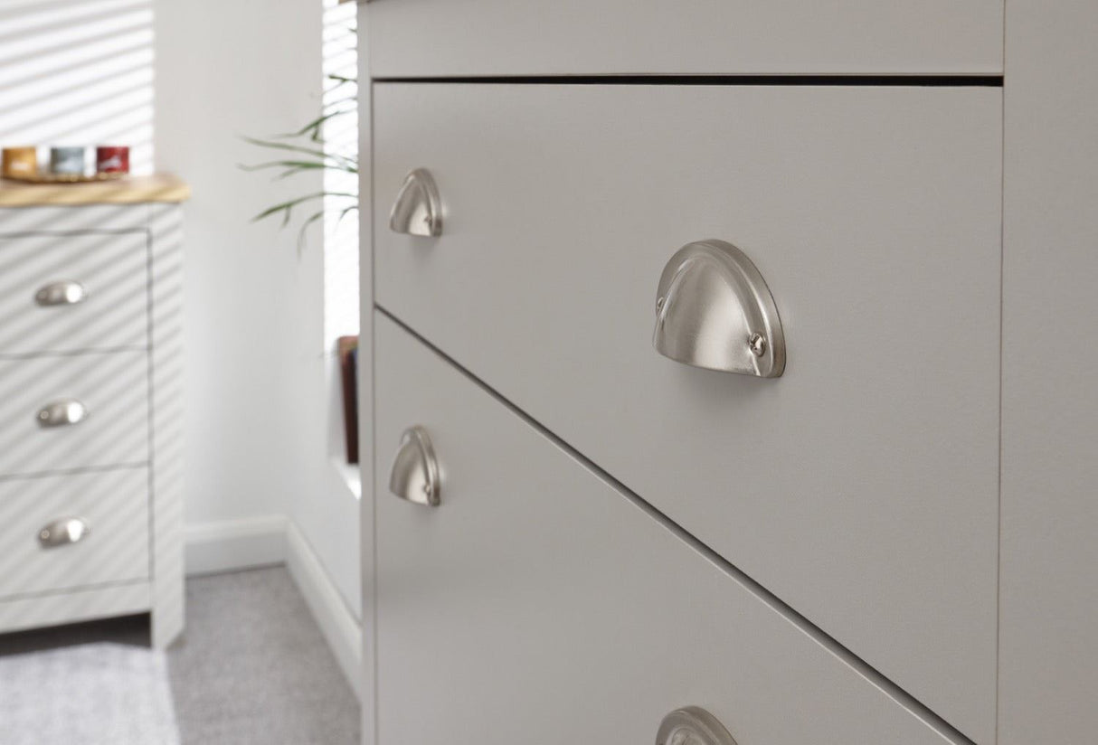 Lancaster 2dr 1drw shoe cabinet grey