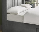 Leila Dual Storage Door Bed Steel Grey - Double