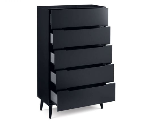 ALICIA 5 DRAWER CHEST - ANTHRACITE
