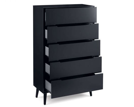 ALICIA 5 DRAWER CHEST - ANTHRACITE