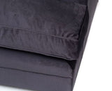 Chicago Left Hand Facing Corner Sofa-Dark Grey