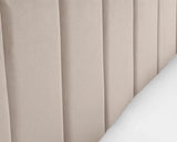 Rosa Velvet Bed in a Box Cream - Double