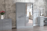 Lynx 2 Door Sliding Wardrobe With Mirror