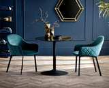 Set of 2 Lima Dining Chairs Teal