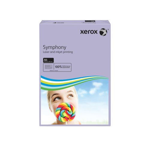 Xerox Symphony A4 Paper 80gsm Medium Tints Lilac Ream (Pack of 500) 003R93969