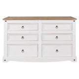 Corona White 3+3 Drawer Chest