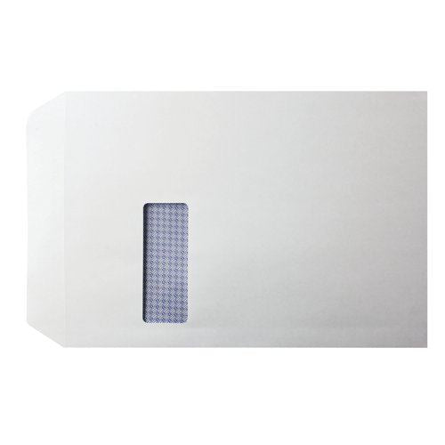 Q-Connect C4 Envelopes Window Self Seal 100gsm White (250 Pack) KF3535