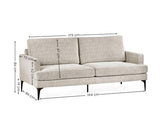 Carrera 3 Seater Sofa Oyster Cream