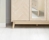 Herringford 3 Door Wardrobe with Mirror