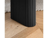 Axel Fluted Dining Bench - Black